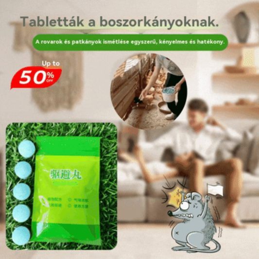 🐭🐁【50 kapszula】Erős patkányriasztó tabletták, varázslatos patkányriasztó eszköz
