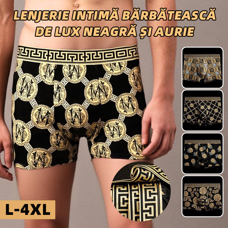 【40-140kg】Légáteresztő jégselyem alsónemű férfiaknak, kényelmes, varratmentes alsónemű, plusz méret, divatos minta