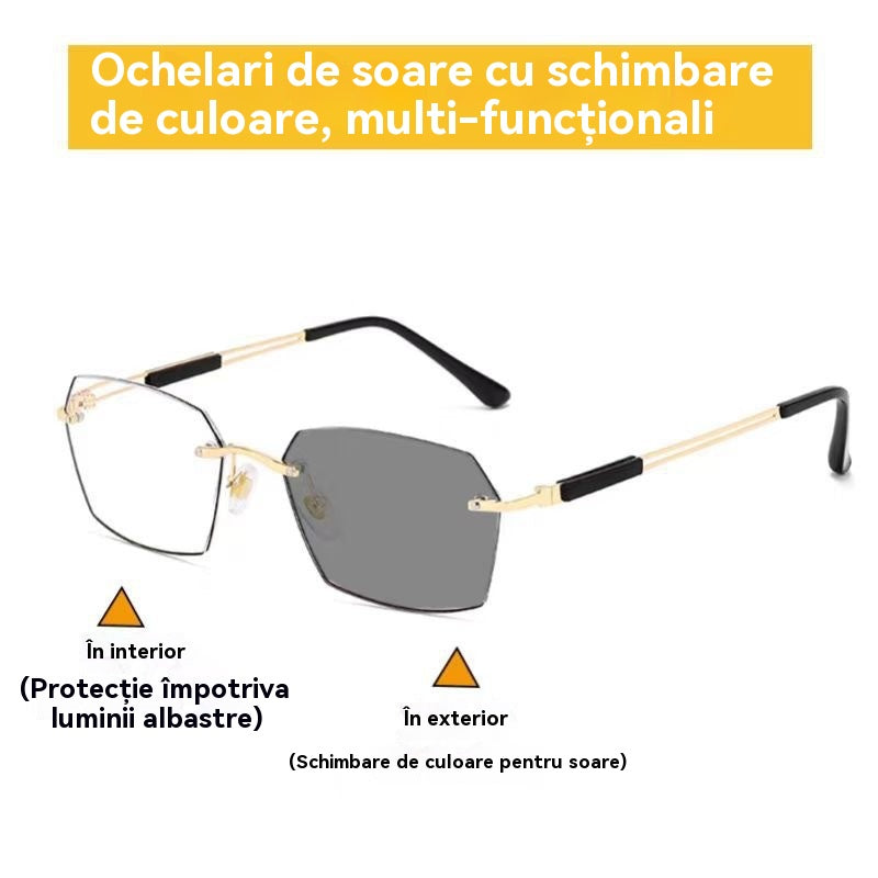✨🕶【Vásárolj egyet, kapsz egyet ingyen】Új intelligens fotokromatikus olvasószemüveg férfiaknak és nőknek, kék fényt blokkoló szemüveg