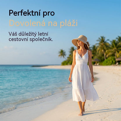 👒✨ Női napkalap masnival és széles karimájú - összecsukható, 360°-os védelemmel 🎀