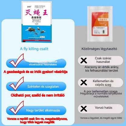 🔥Különleges ajánlat🦟Kifejezetten szúnyogok és legyek irtására tervezték a farmokon, egy csomag elpusztítja a bolhákat/szöcskéket/csótányokat/legyeket/szúnyogokat!