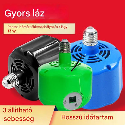 🌈 Intelligens, állandó hőmérsékletű fűtőlámpa tenyészállatok számára
