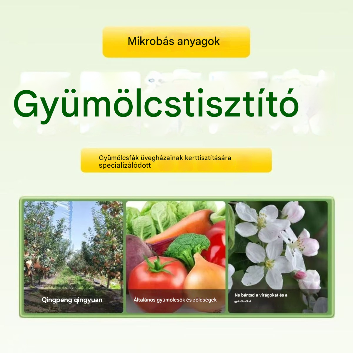 【5000+ eladás】🍎 🍏🍑 Gyümölcsöstisztító - Antibakteriális + 50% kedvezmény!